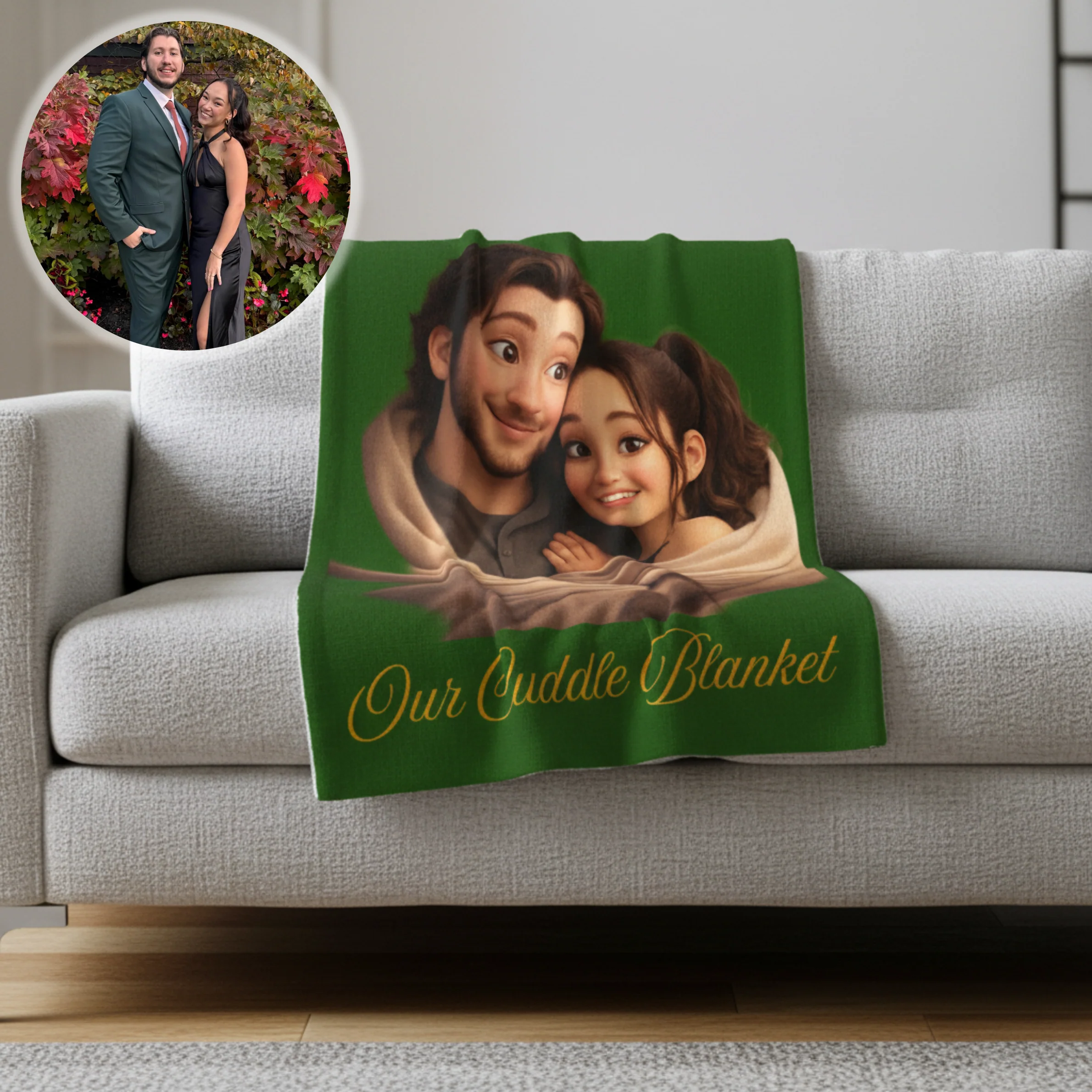 Couples Cuddle Blanket - Image 5