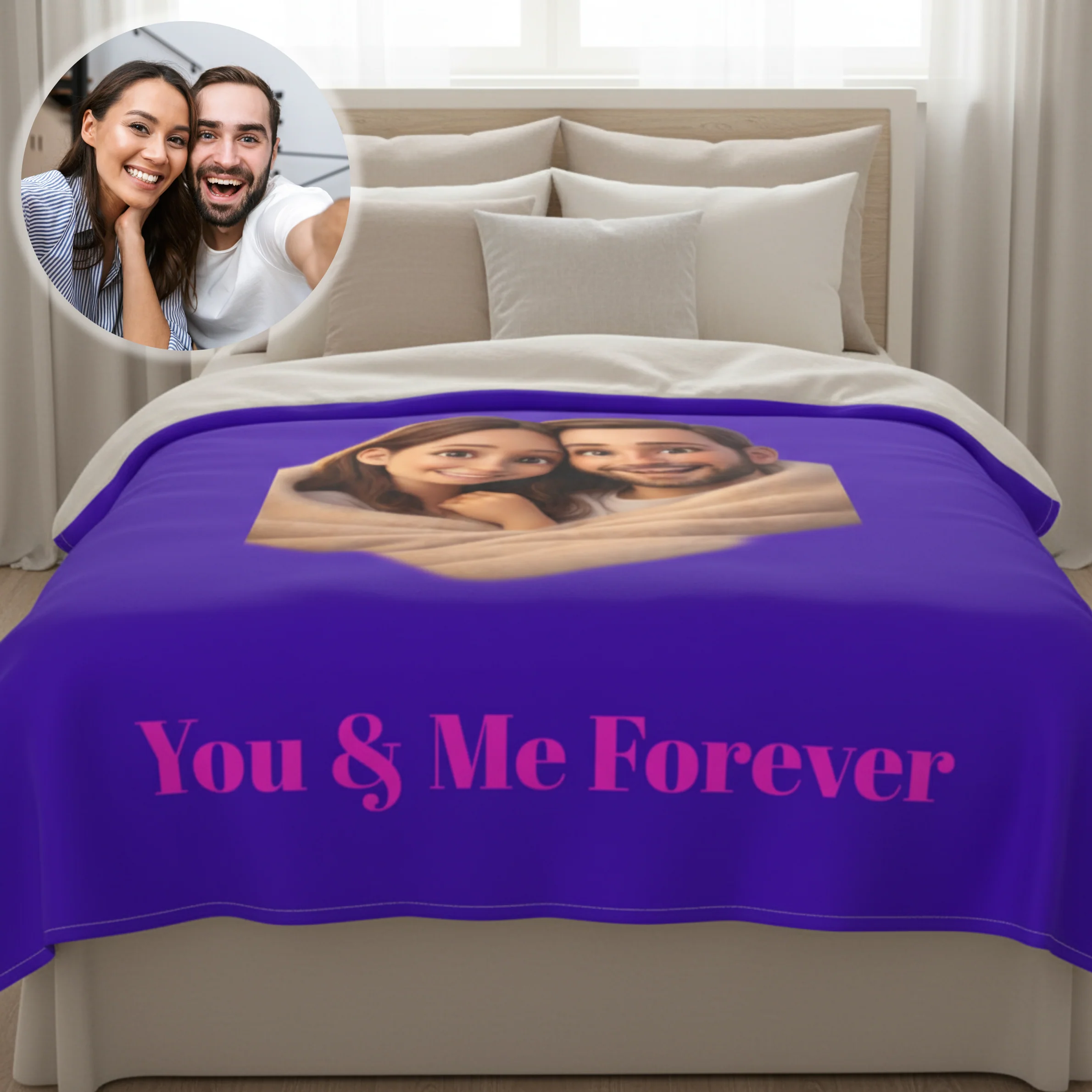 Couples Cuddle Blanket - Image 6