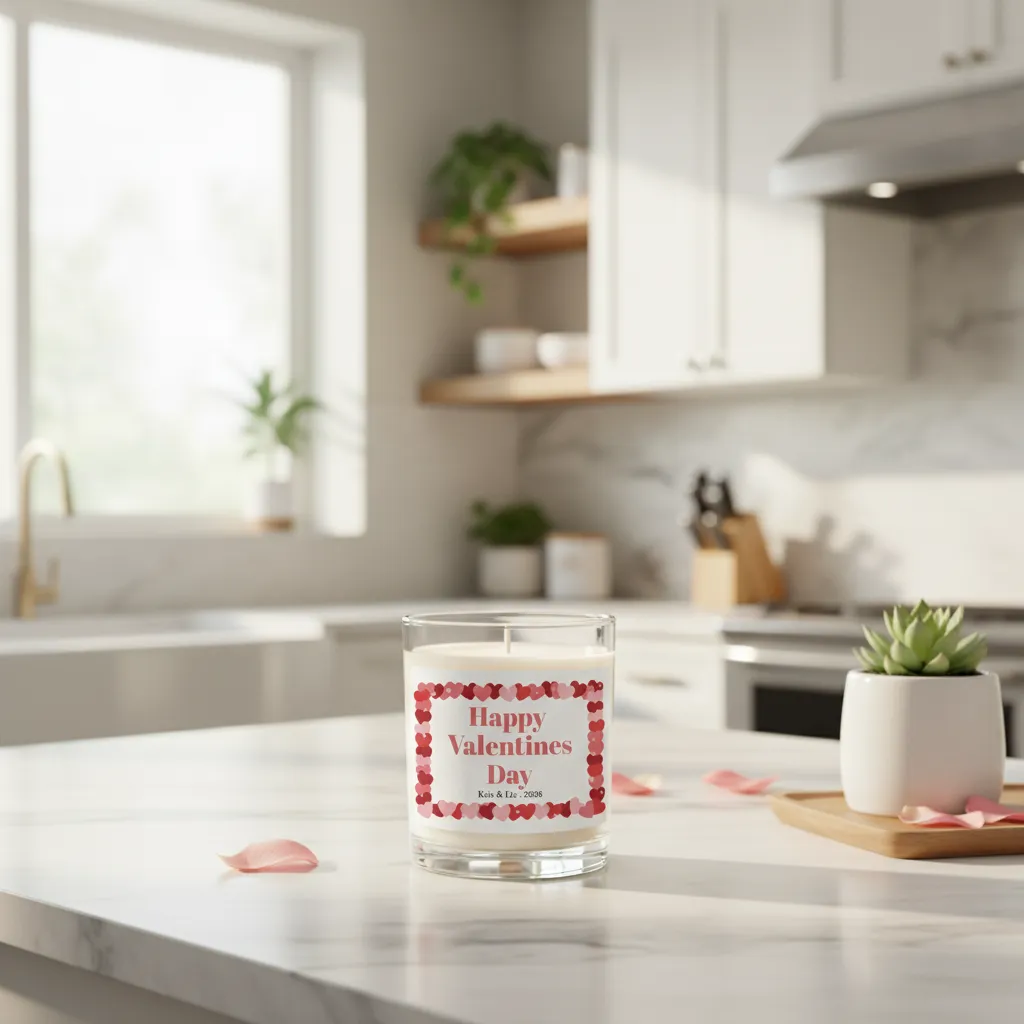 Couples Custom Message Candle - Image 2