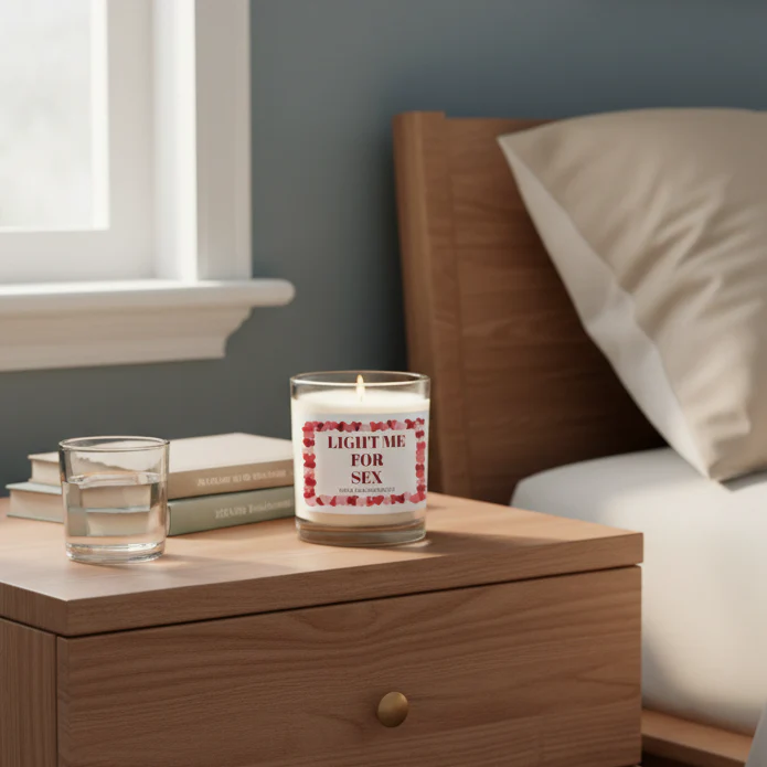 Couples Custom Message Candle - Image 4