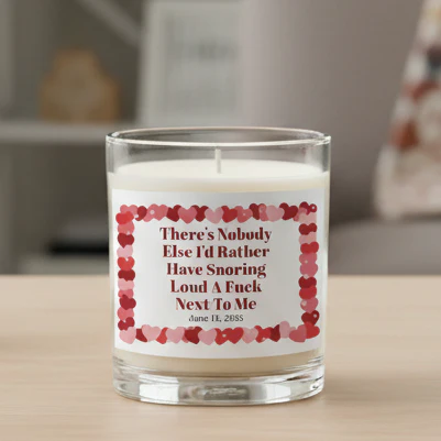 Couples Custom Message Candle - Image 6