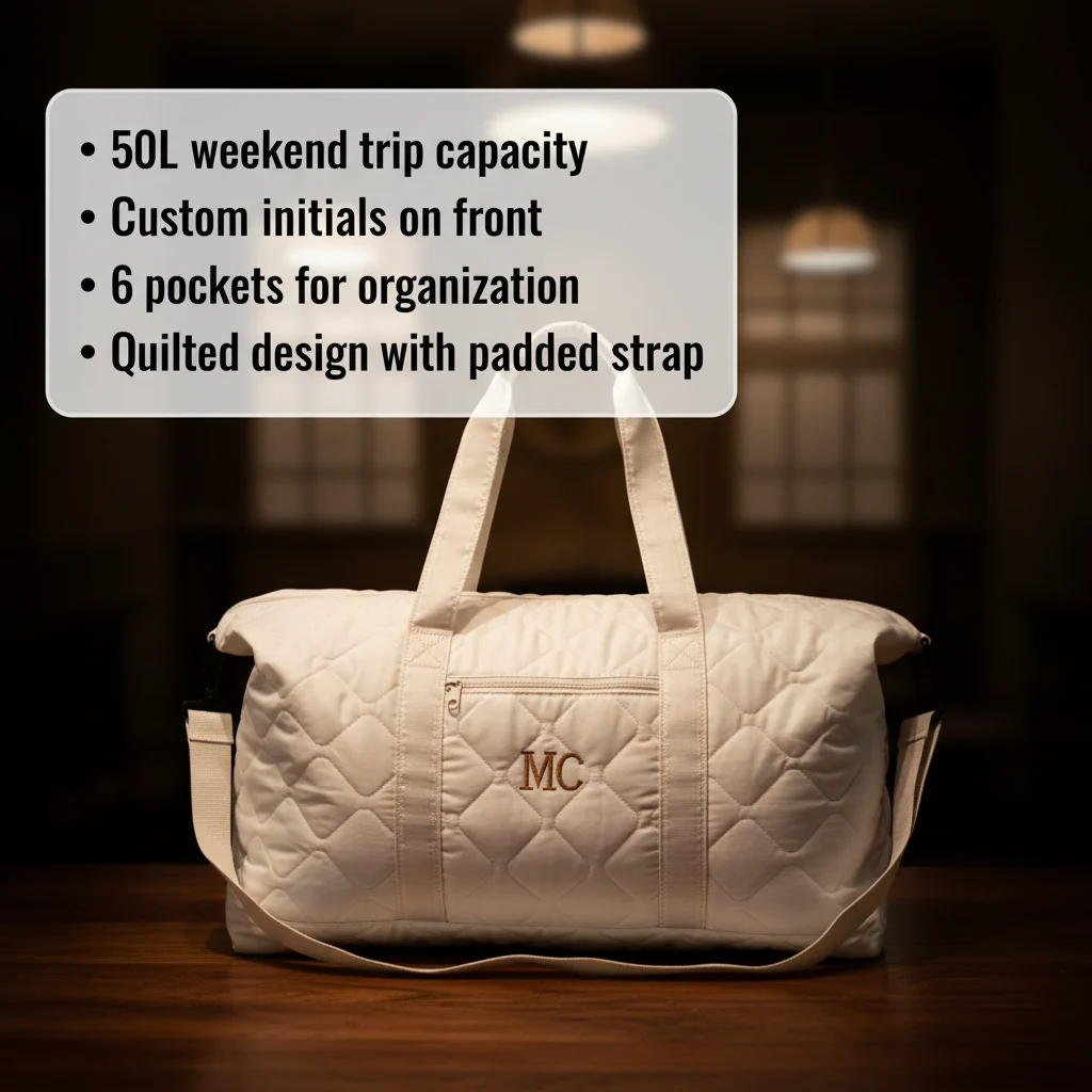 Personalized Weekend Getaway Duffel - Image 5