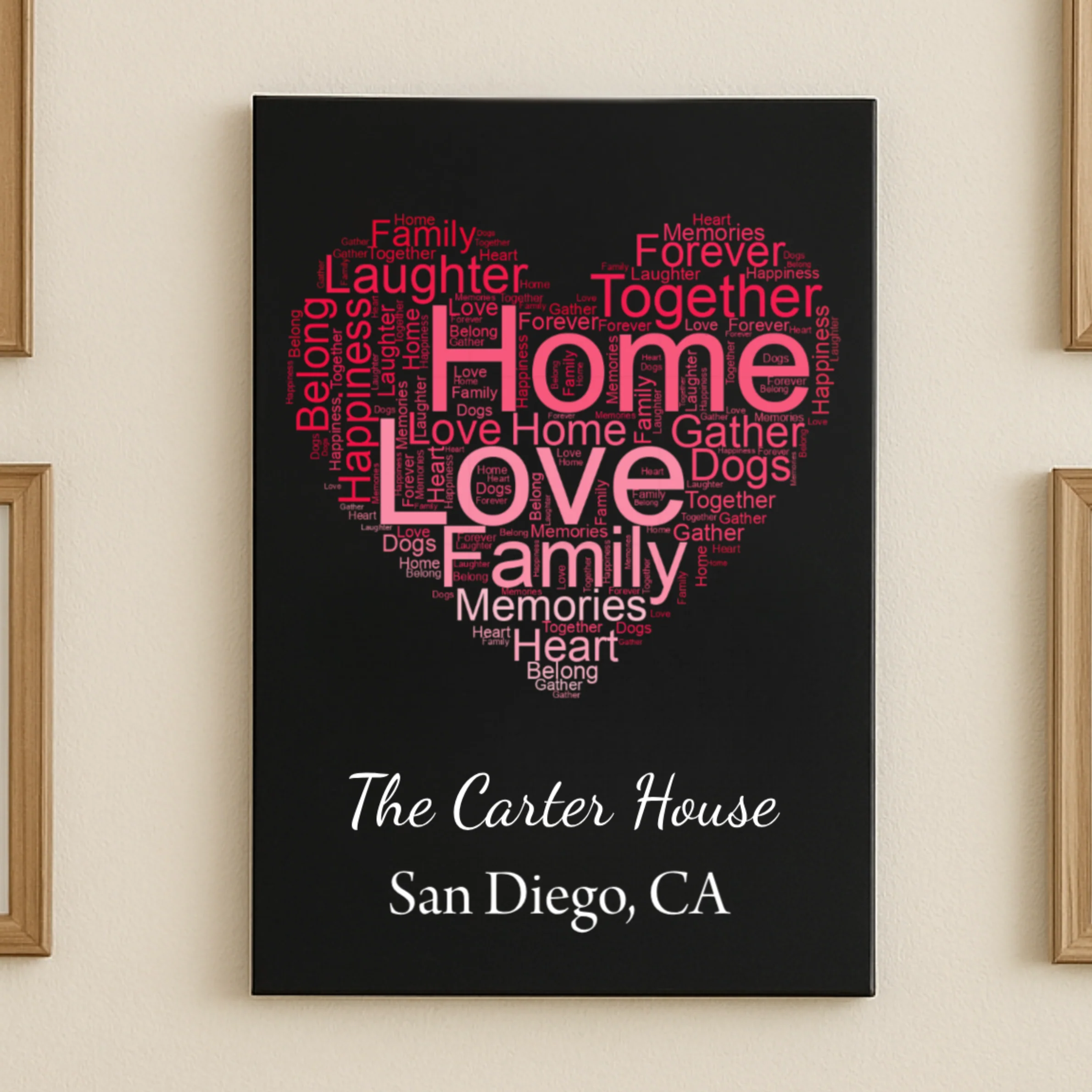 Story of Us Word Art Sign