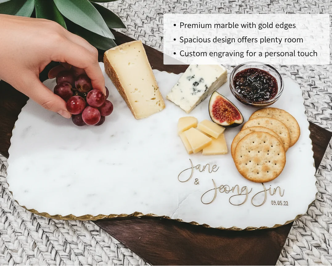 Personalized Marble Charcuterie Board - Image 4