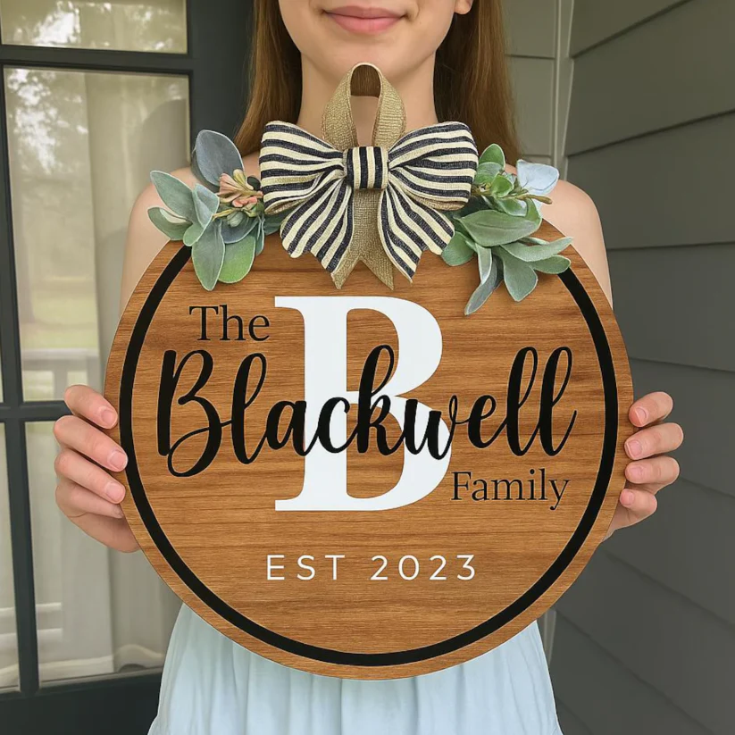 Personalized Rustic Welcome Sign - Image 3