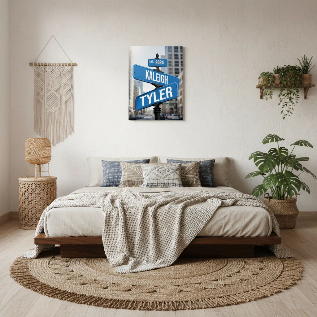 Loves Crossroads Canvas Sign - Image 2