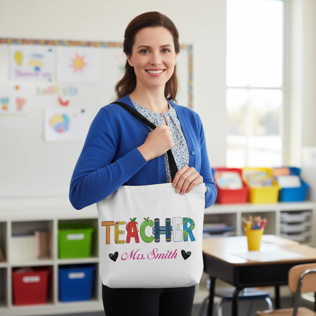 Teacher Tote Bag - Image 5
