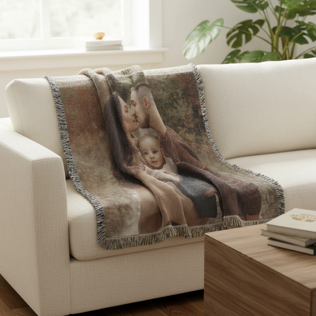 Unforgettable Love Photo Blanket - Image 3
