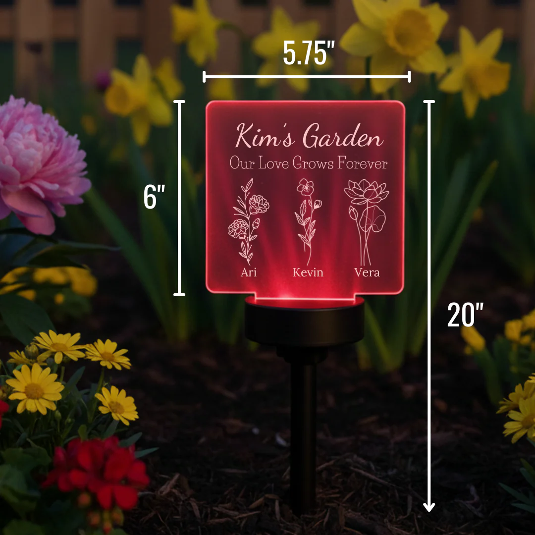 Love Grows Here Personalized Family Solar Garden Light - Image 7