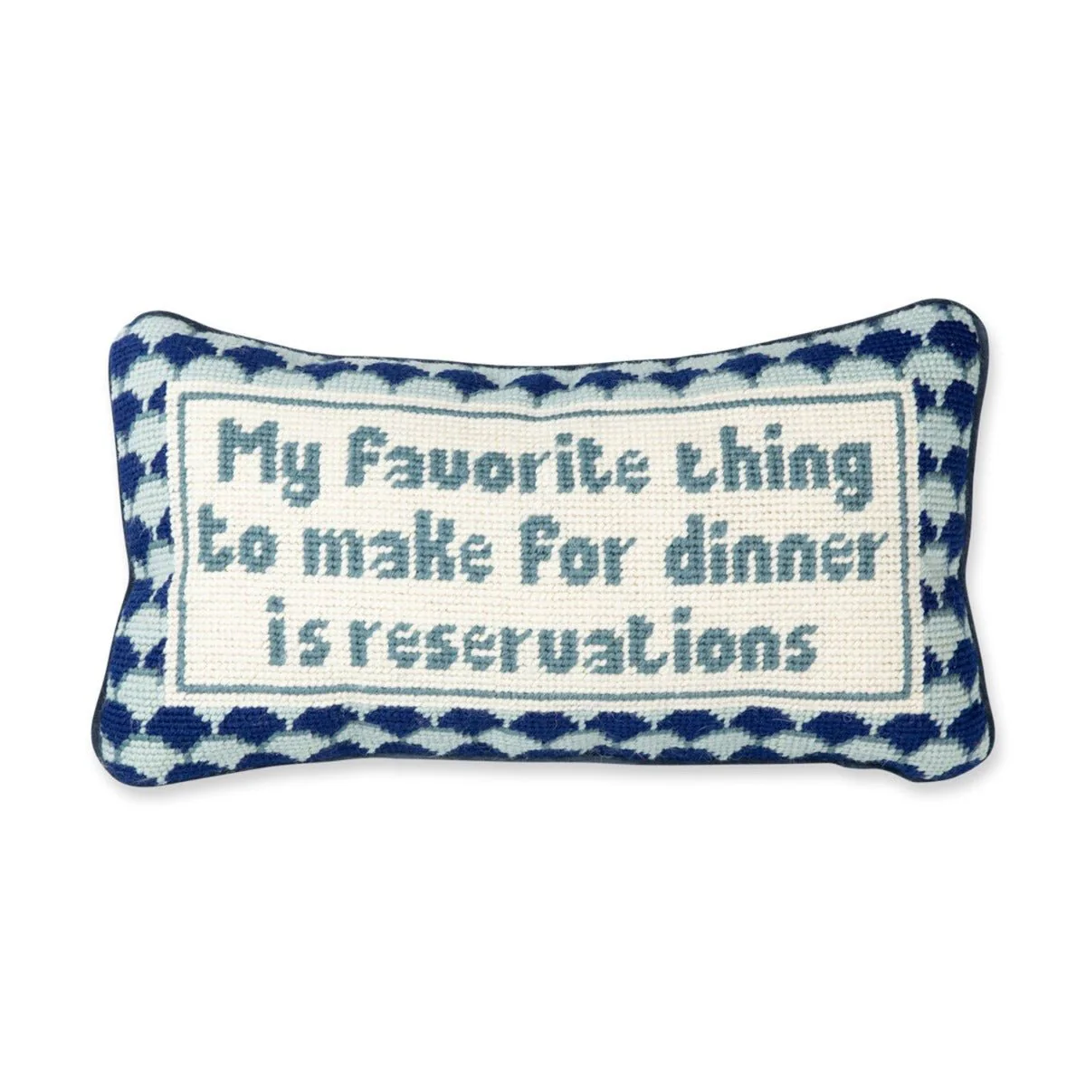 Reservations Needlepoint Pillow - Image 2