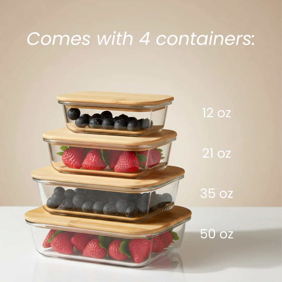 Kitchen Memories Glass Tupperware Set - Image 3
