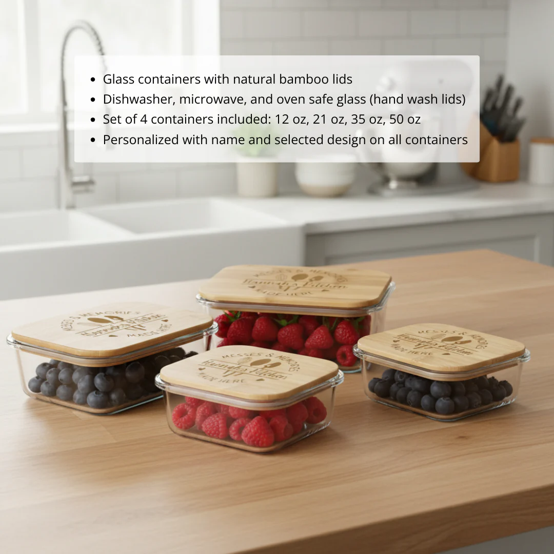 Kitchen Memories Glass Tupperware Set - Image 5