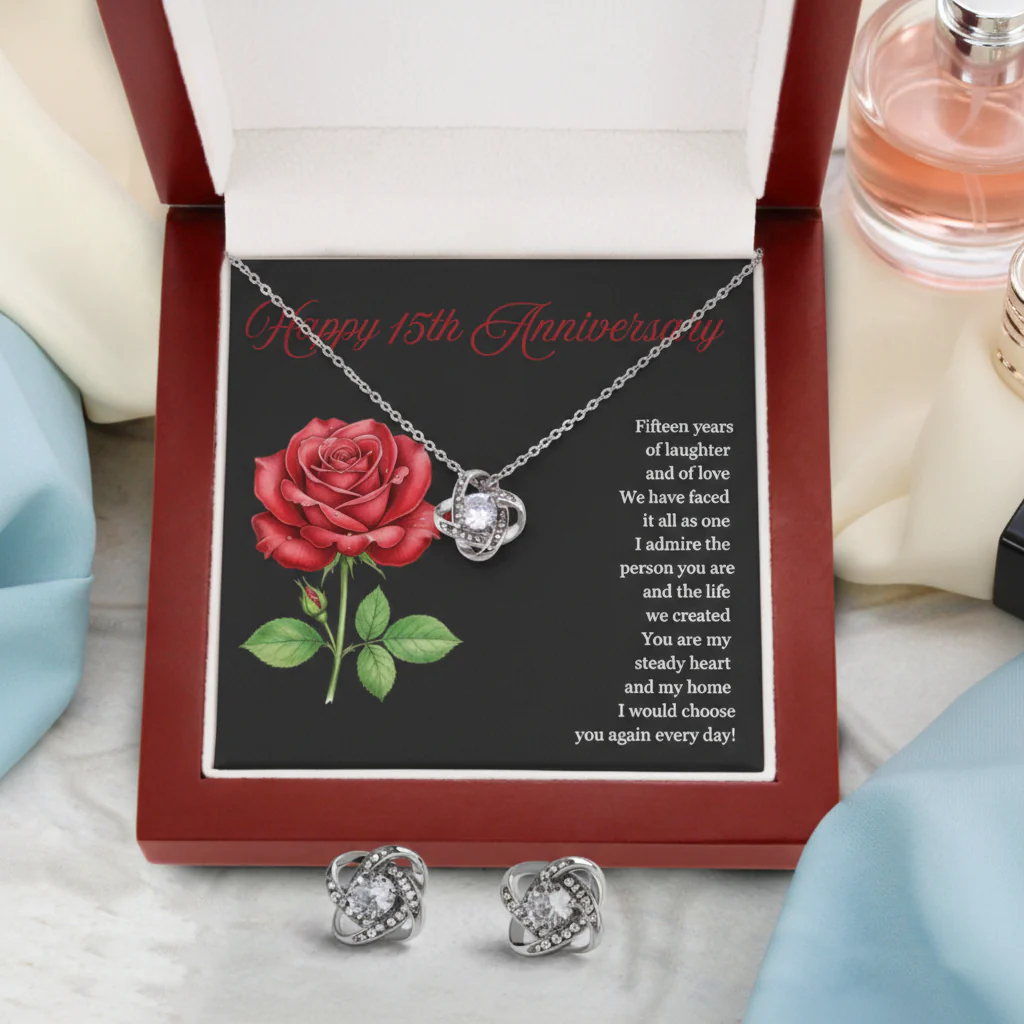 Anniversary Love Knot Gift Set - Image 2