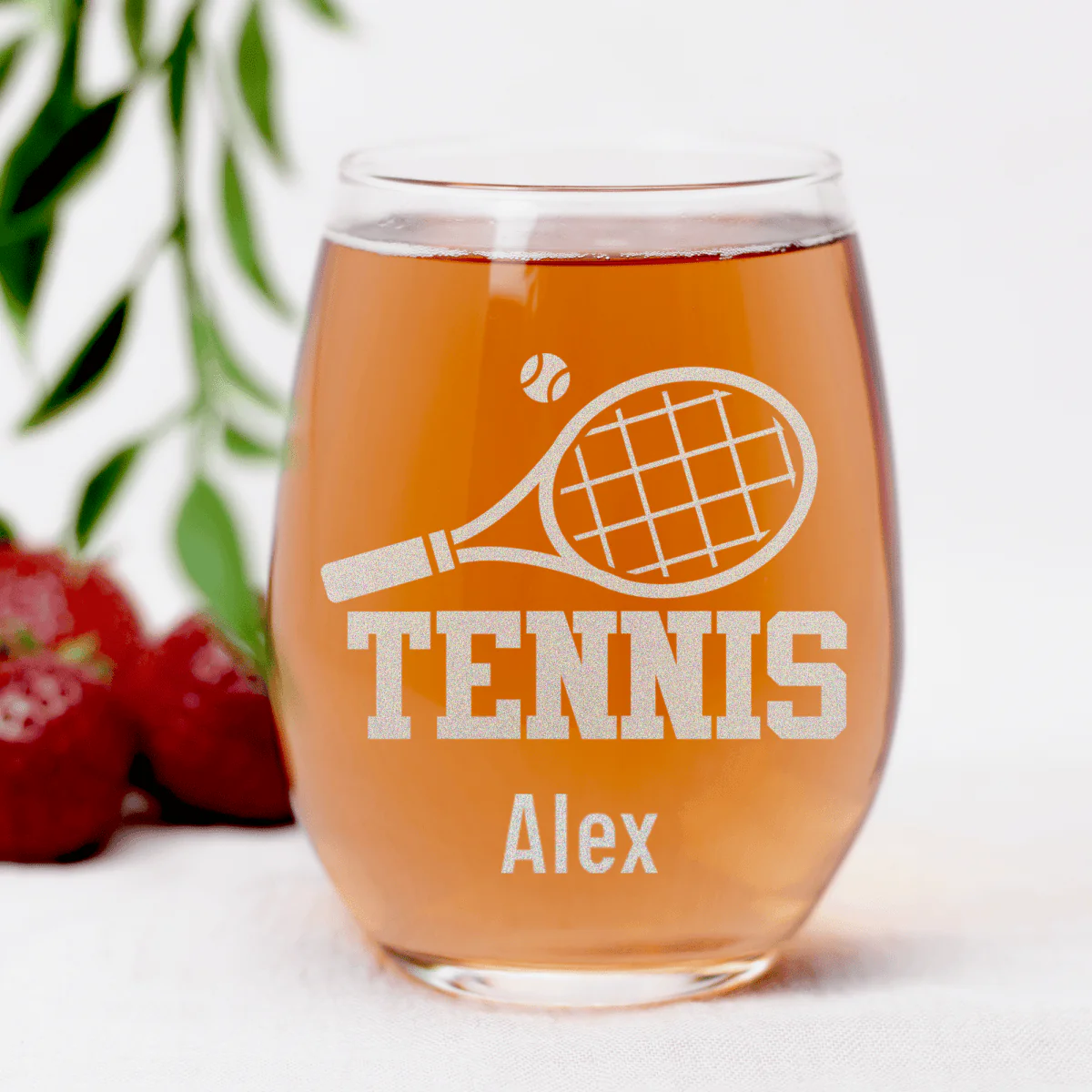 Straight Ballin Tennis Stemless Wine Glass - Image 7