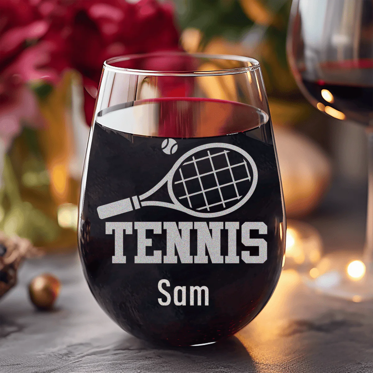 Straight Ballin Tennis Stemless Wine Glass - Image 8