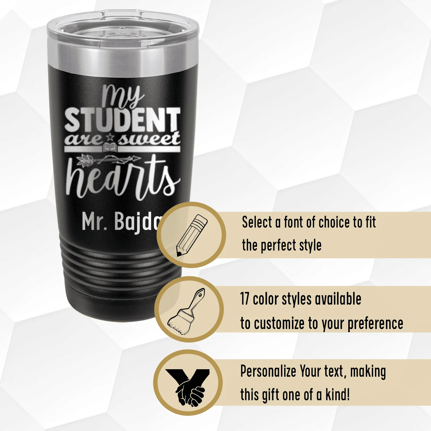 Students Are Sweet Hearts Tumbler - Image 2