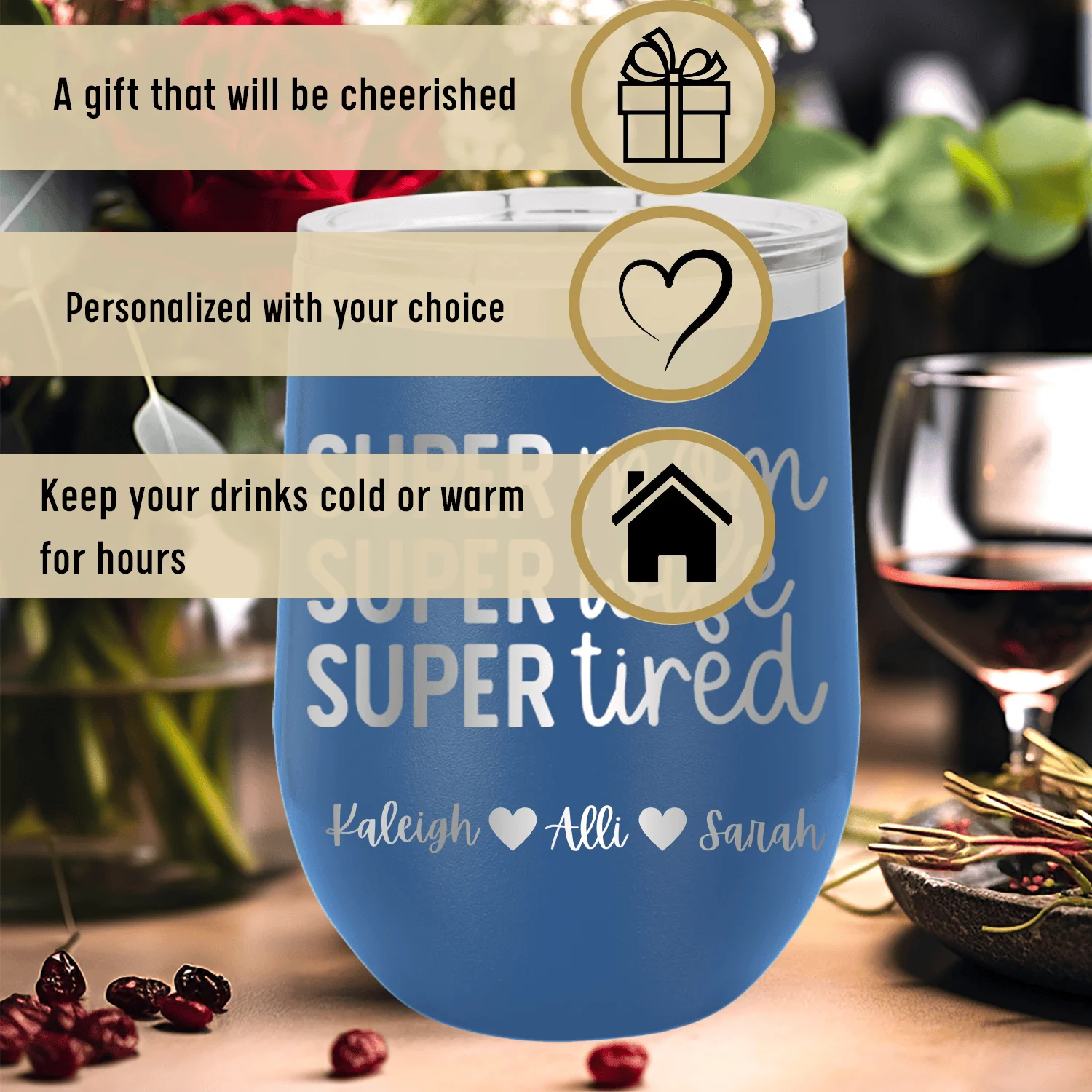 Super Wife Wine Tumbler - Image 4