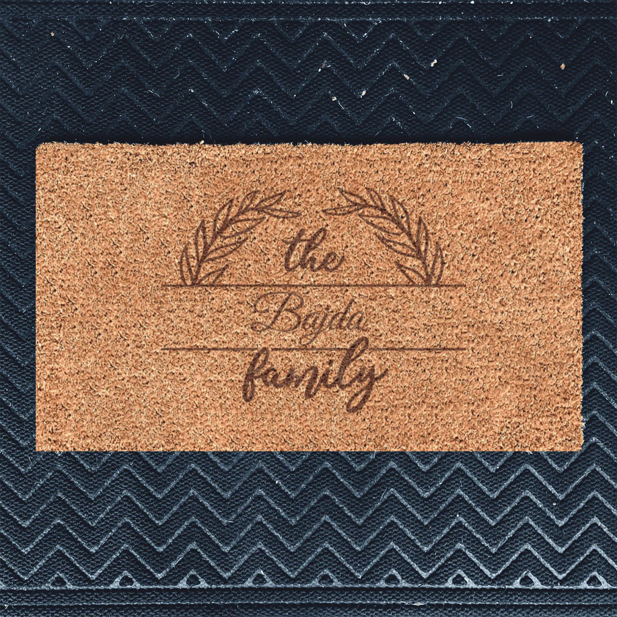 Surname Badge Engraved Door Mat - Image 9