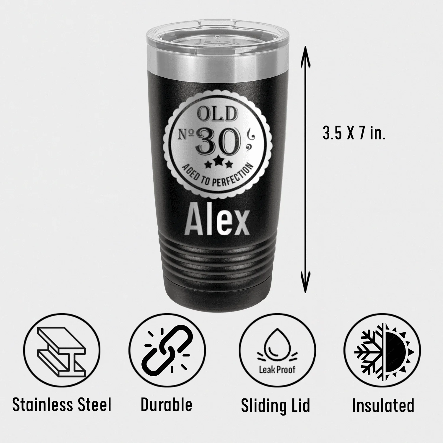Thirty Aged To Perfection Tumbler - Image 3