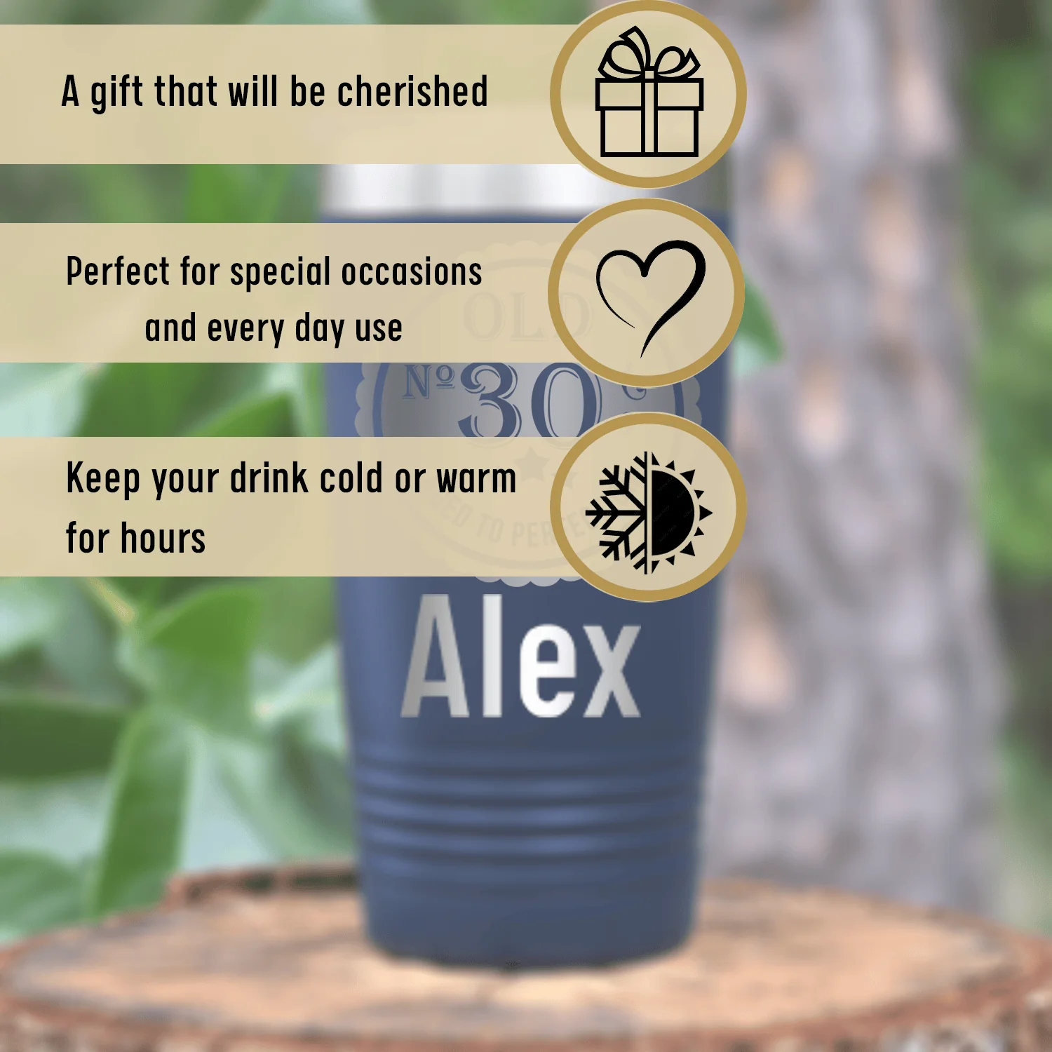Thirty Aged To Perfection Tumbler - Image 4