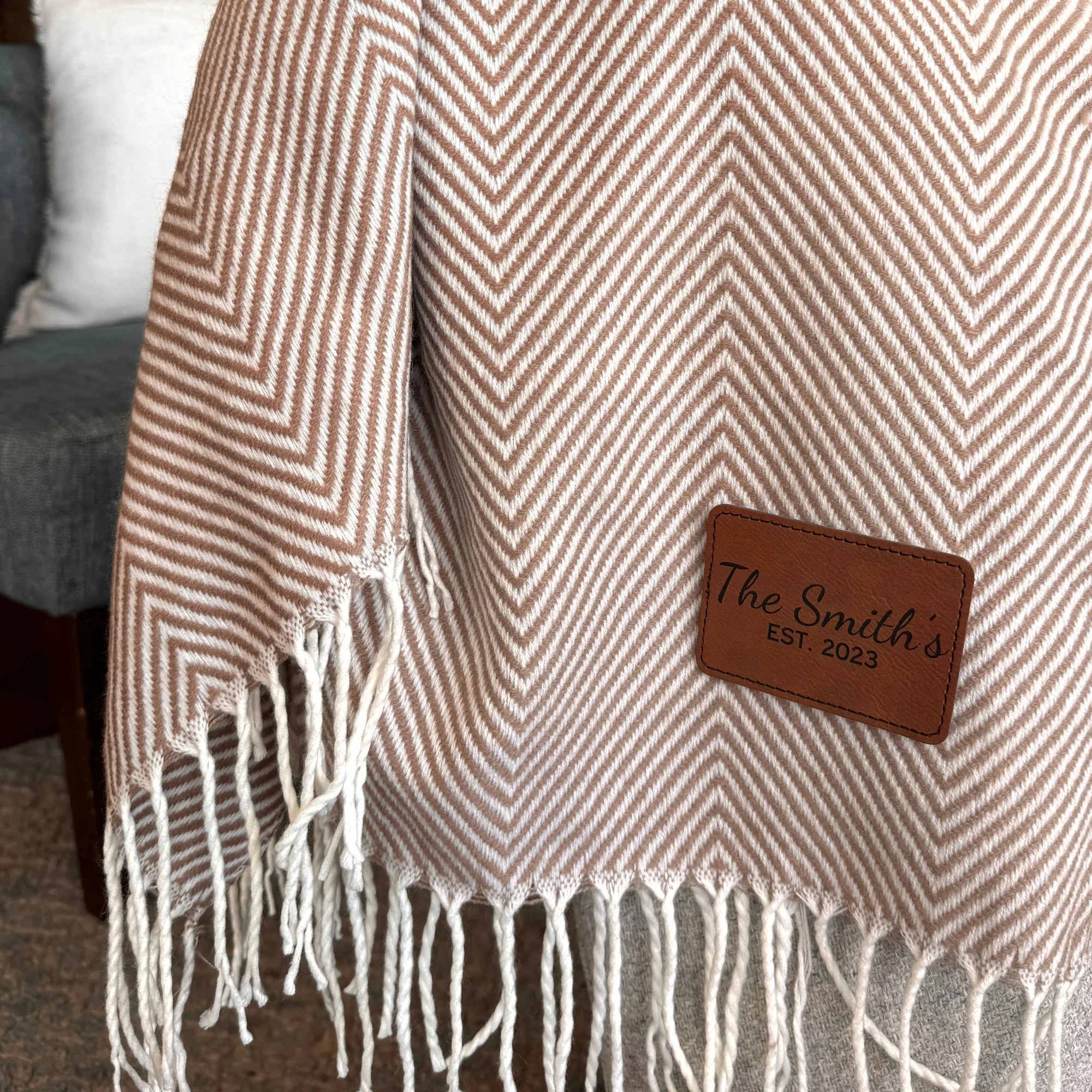 Timeless Anniversary Fringe Throw - Image 3