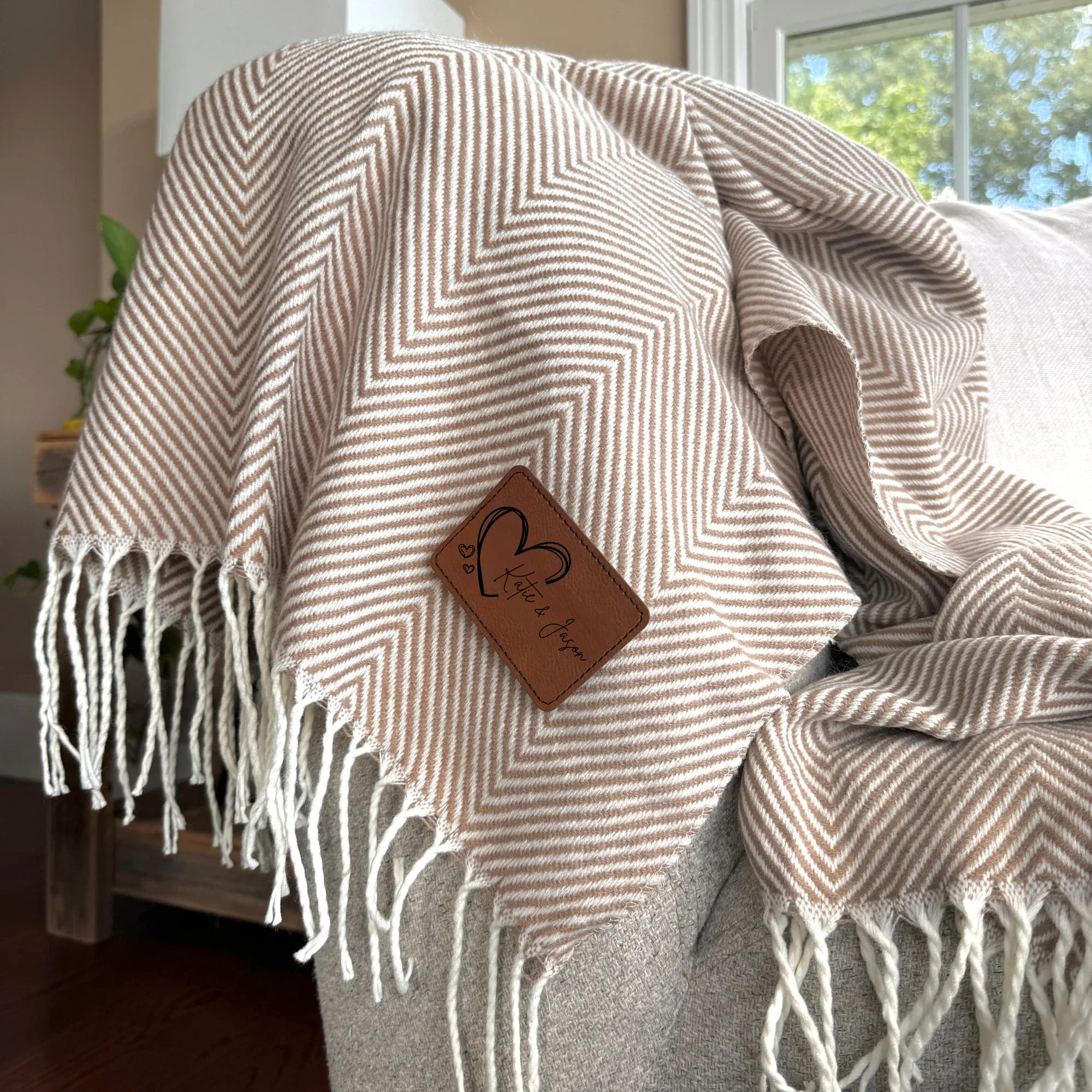 Timeless Anniversary Fringe Throw - Image 4
