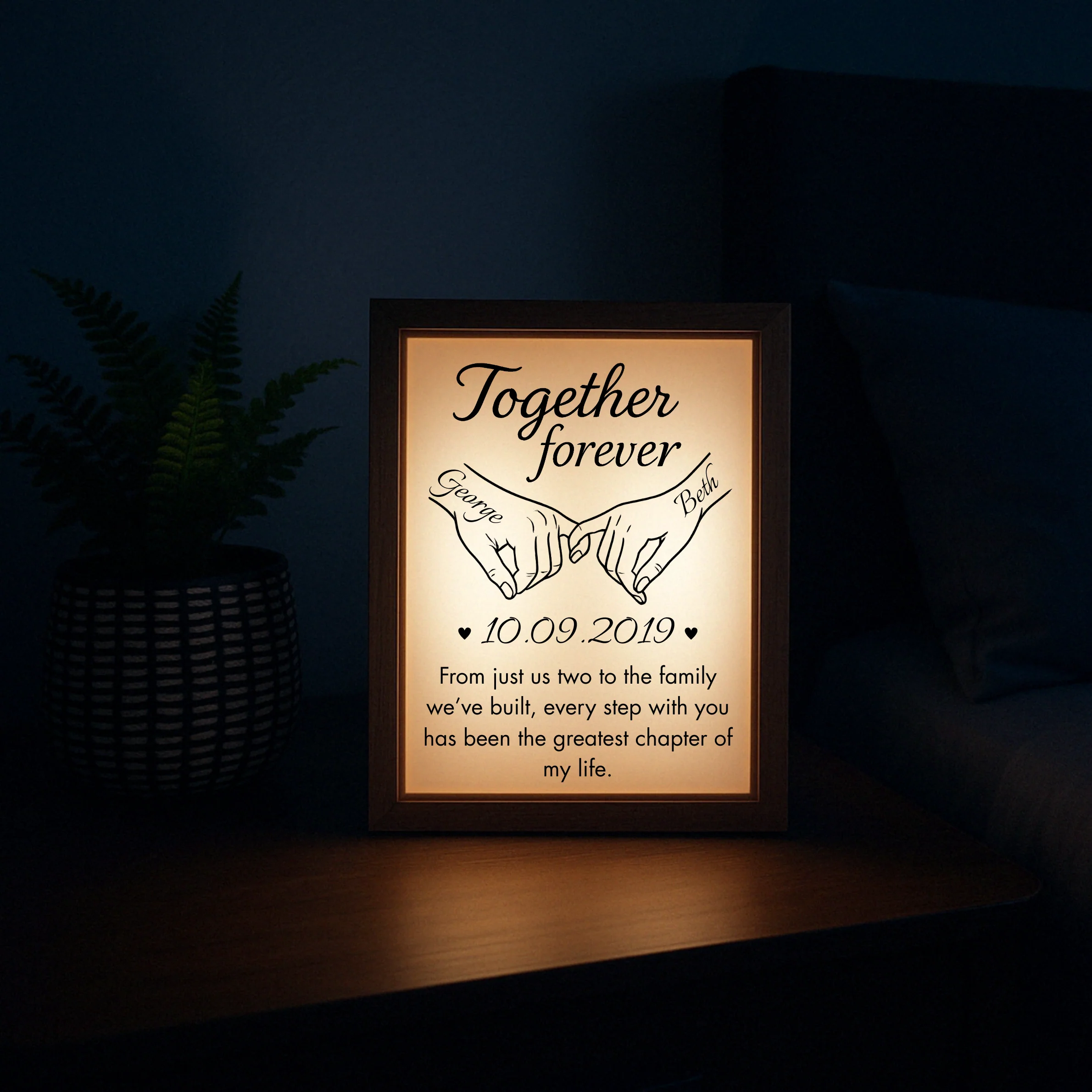 Together Forever Anniversary Light Frame - Image 8