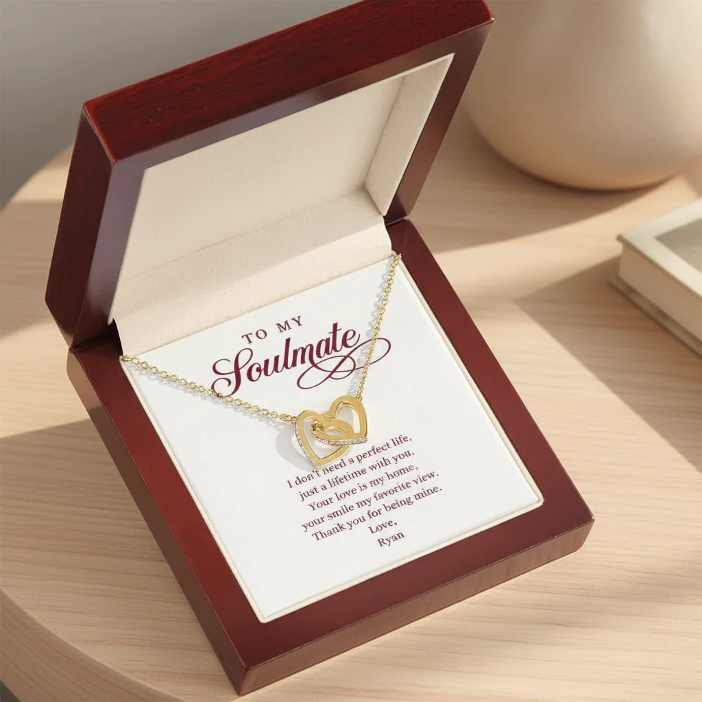 Two Hearts, One Love Necklace - Image 2