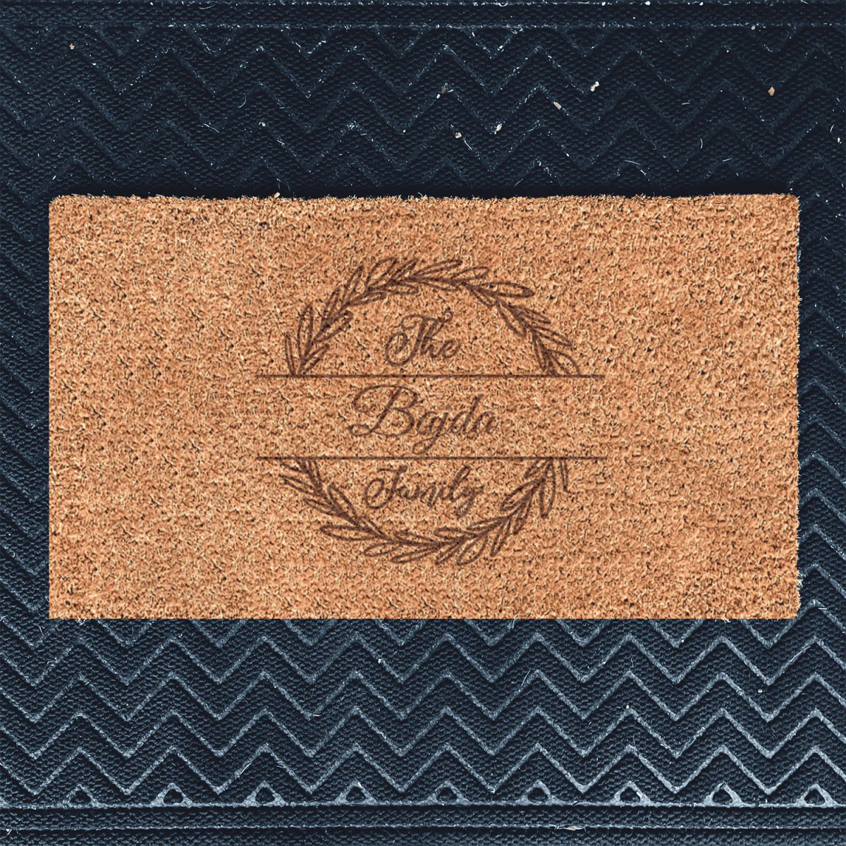 Vintage Crest Engraved Door Mat - Image 9