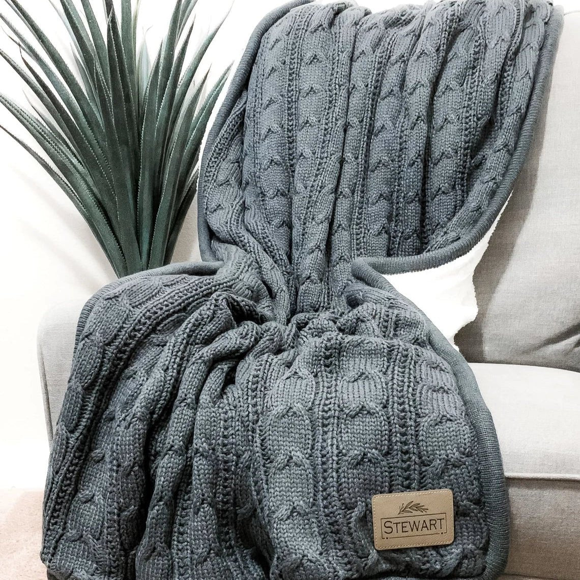 Warm Hugs Cable Knit Blanket - Image 7