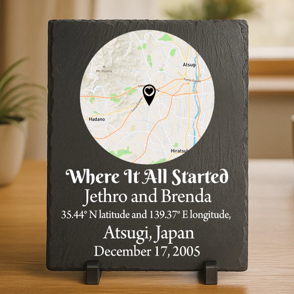 Where We Met Slate Map - Image 7