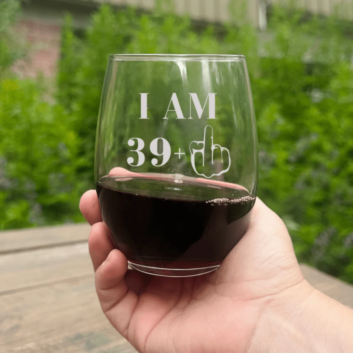 Witty Birthday Custom Wine Glass - Image 5