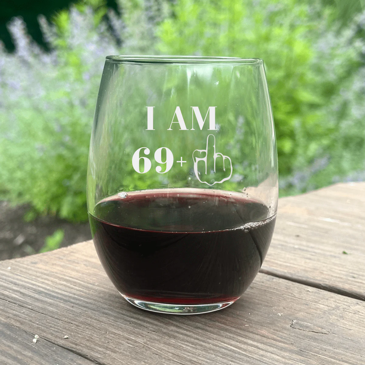 Witty Birthday Custom Wine Glass - Image 8