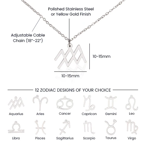 Zodiac Symbol Necklace - Image 5